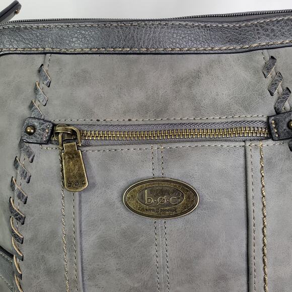 B.O.C. Born Concepts Womens Gray Buckle Shoulder Crossbody Purse 100622 - Picture 2 of 16